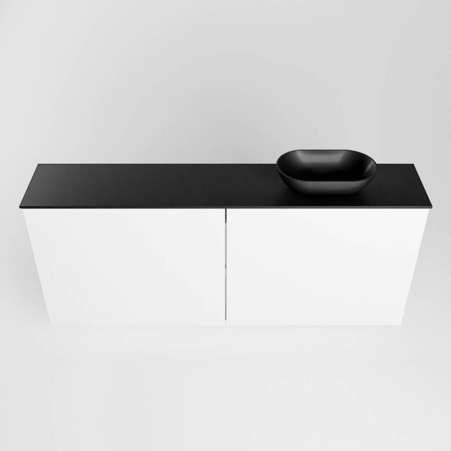 MONDIAZ FOWY toiletmeubel 120cm kleur talc. Waskom positie rechts kleur urban | urban. Zonder kraangat - Afbeelding 5