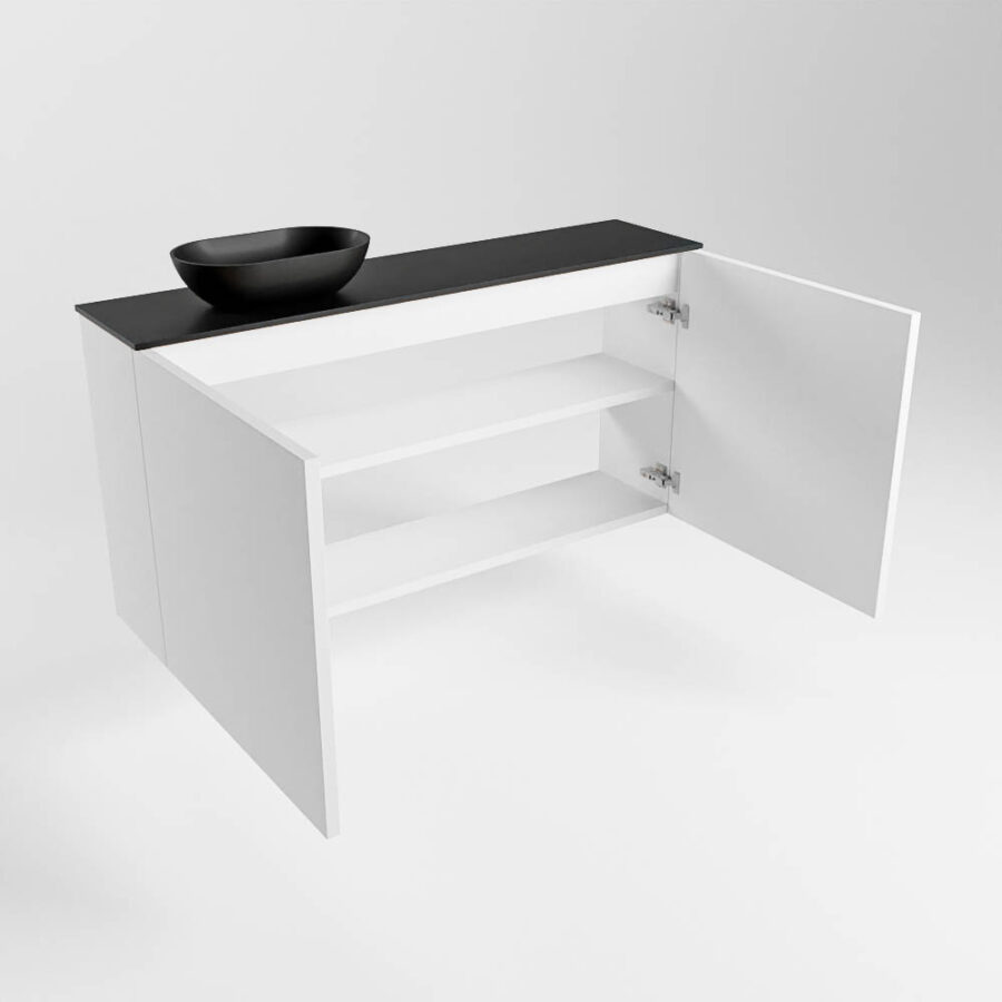 MONDIAZ FOWY toiletmeubel 100cm kleur talc. Waskom positie links kleur urban | urban. Met 1 kraangat - Afbeelding 6