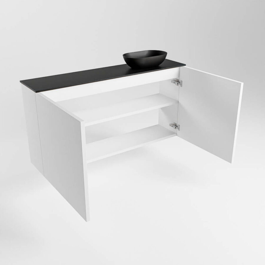 MONDIAZ FOWY toiletmeubel 100cm kleur talc. Waskom positie rechts kleur urban | urban. Met 1 kraangat - Afbeelding 6