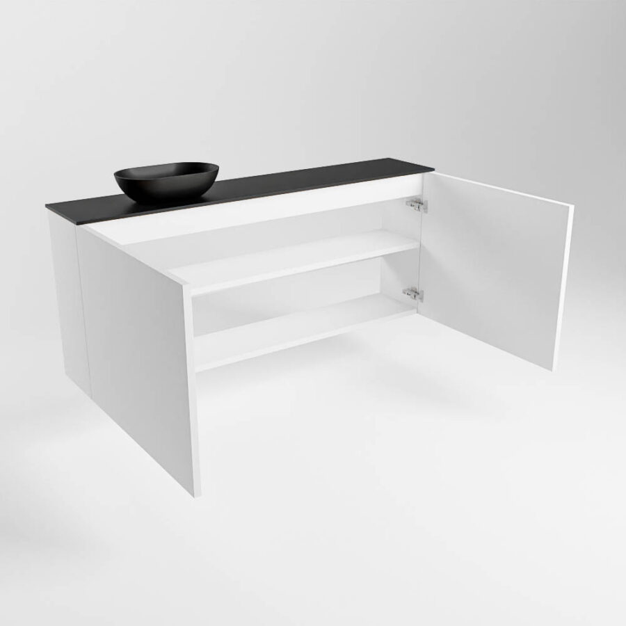 MONDIAZ FOWY toiletmeubel 120cm kleur talc. Waskom positie links kleur urban | urban. Zonder kraangat - Afbeelding 6