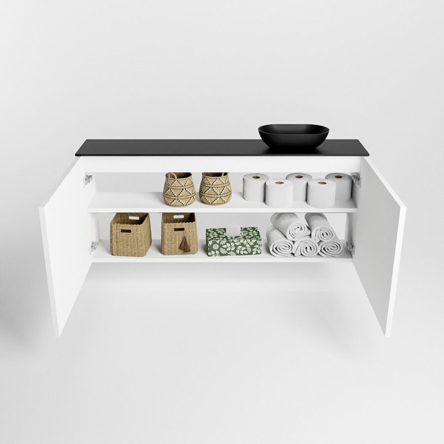 MONDIAZ FOWY toiletmeubel 120cm kleur talc. Waskom positie rechts kleur urban | urban. Zonder kraangat - Afbeelding 8