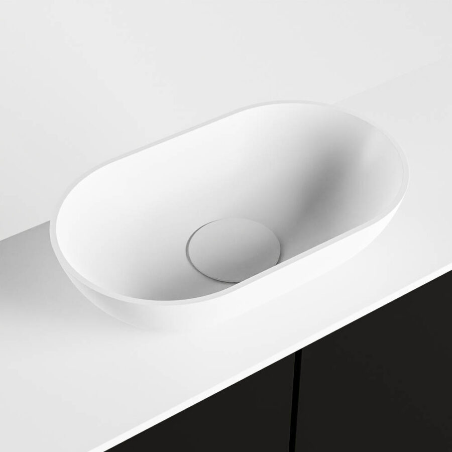 MONDIAZ FOWY toiletmeubel 100cm kleur urban. Waskom positie midden kleur talc | talc. Met 1 kraangat - Afbeelding 7