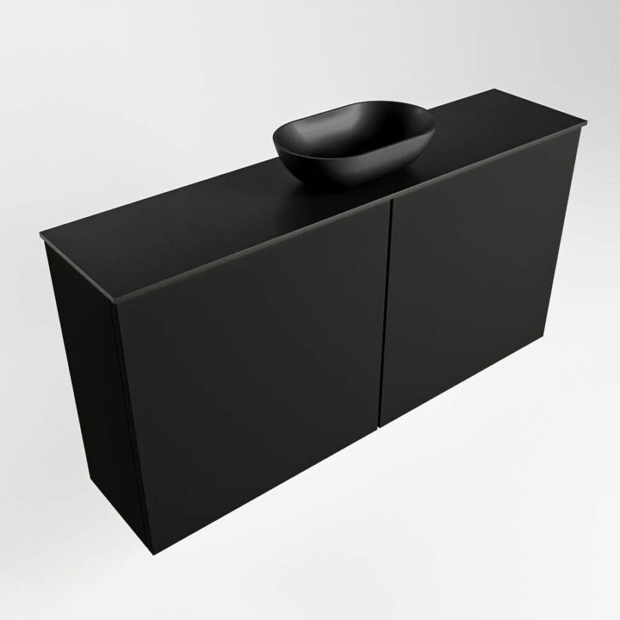 MONDIAZ FOWY toiletmeubel 100cm kleur urban. Waskom positie midden kleur urban | urban. Met 1 kraangat - Afbeelding 4