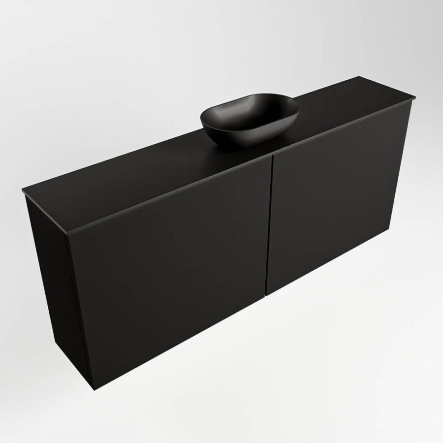 MONDIAZ FOWY toiletmeubel 120cm kleur urban. Waskom positie midden kleur urban | urban. Met 1 kraangat - Afbeelding 4