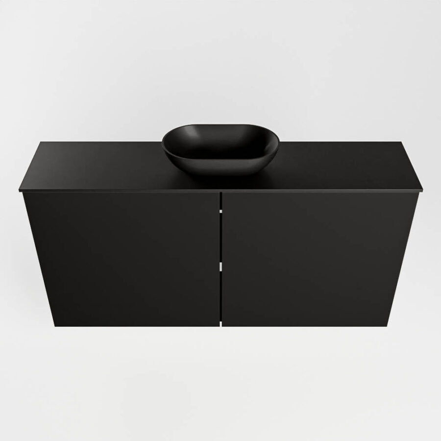 MONDIAZ FOWY toiletmeubel 100cm kleur urban. Waskom positie midden kleur urban | urban. Met 1 kraangat - Afbeelding 5