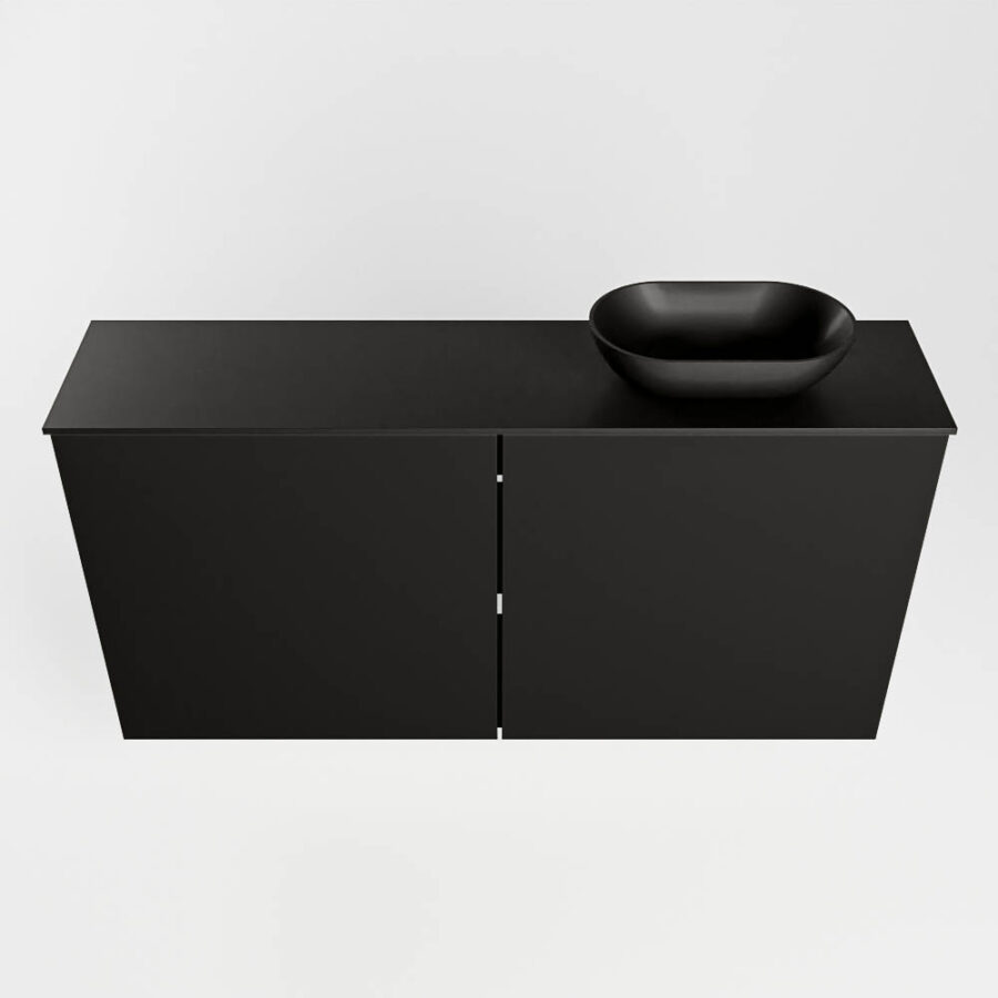 MONDIAZ FOWY toiletmeubel 100cm kleur urban. Waskom positie rechts kleur urban | urban. Met 1 kraangat - Afbeelding 5