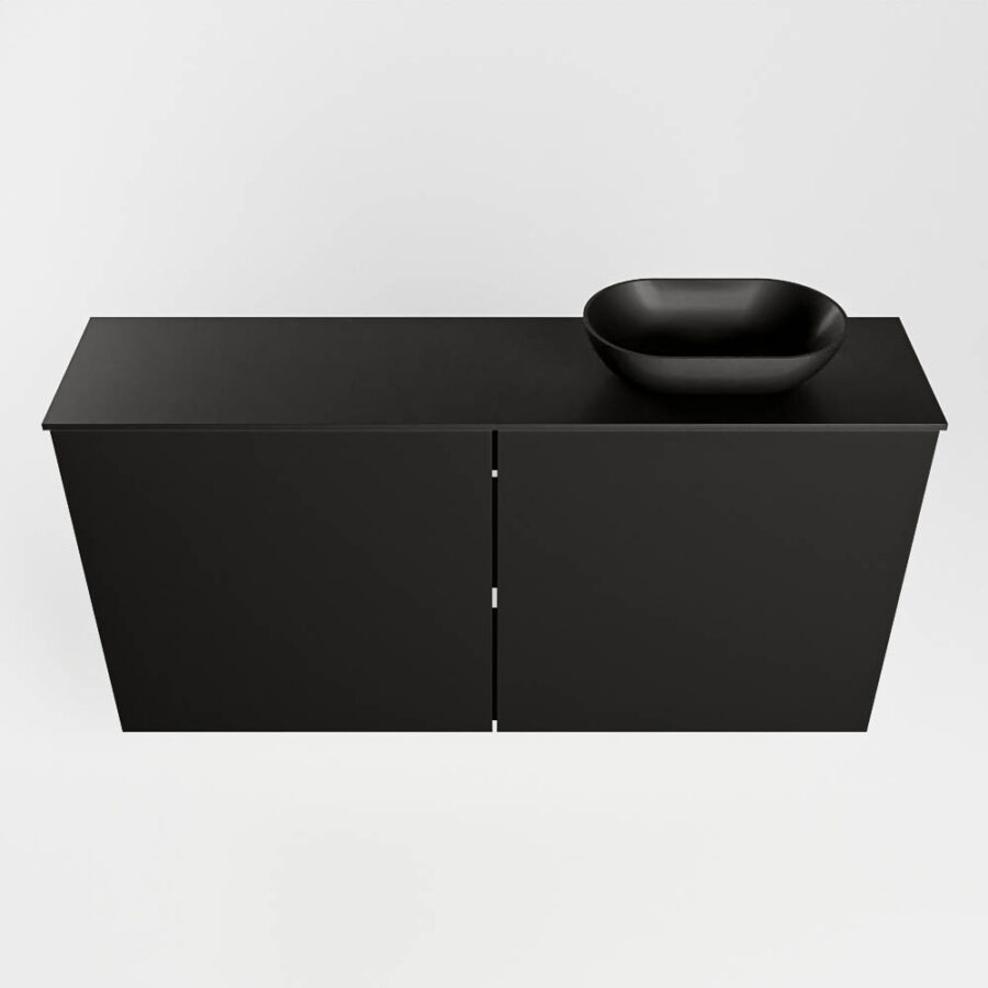 MONDIAZ FOWY toiletmeubel 100cm kleur urban. Waskom positie rechts kleur urban | urban. Zonder kraangat - Afbeelding 5