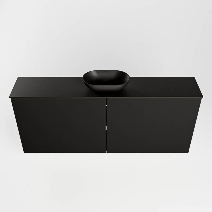 MONDIAZ FOWY toiletmeubel 120cm kleur urban. Waskom positie midden kleur urban | urban. Met 1 kraangat - Afbeelding 5