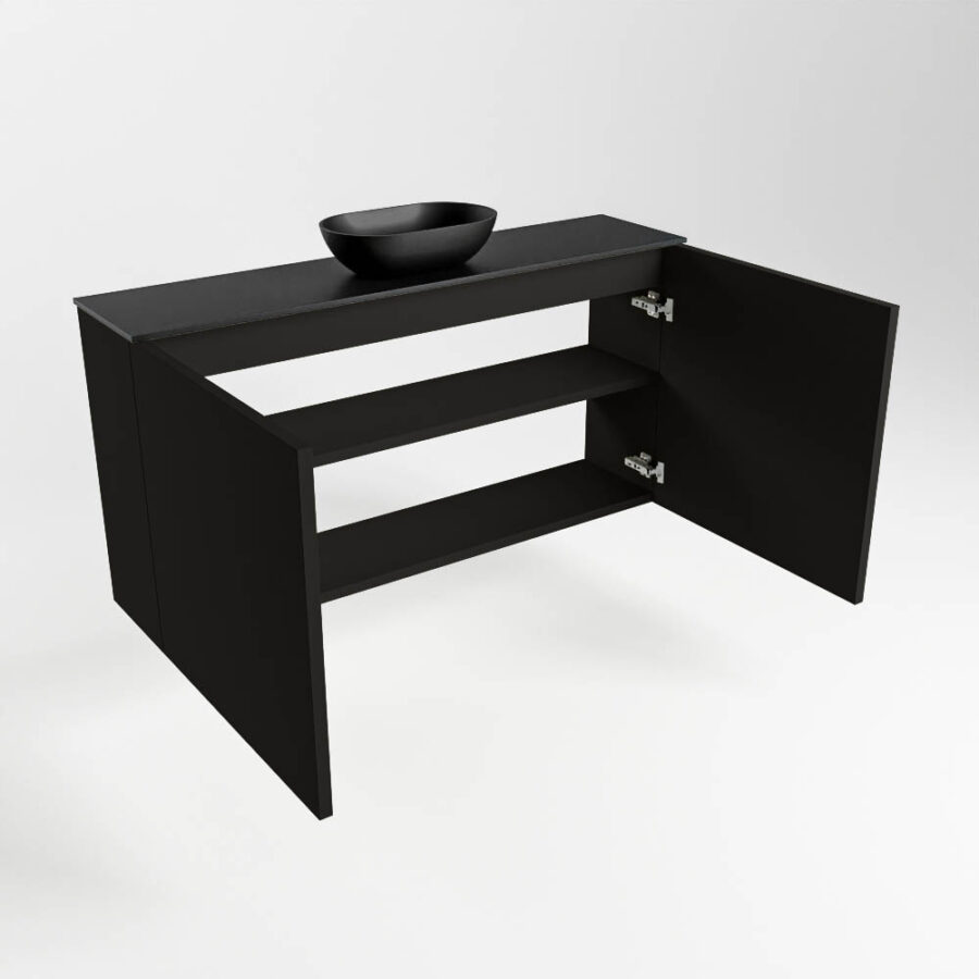 MONDIAZ FOWY toiletmeubel 100cm kleur urban. Waskom positie midden kleur urban | urban. Met 1 kraangat - Afbeelding 6