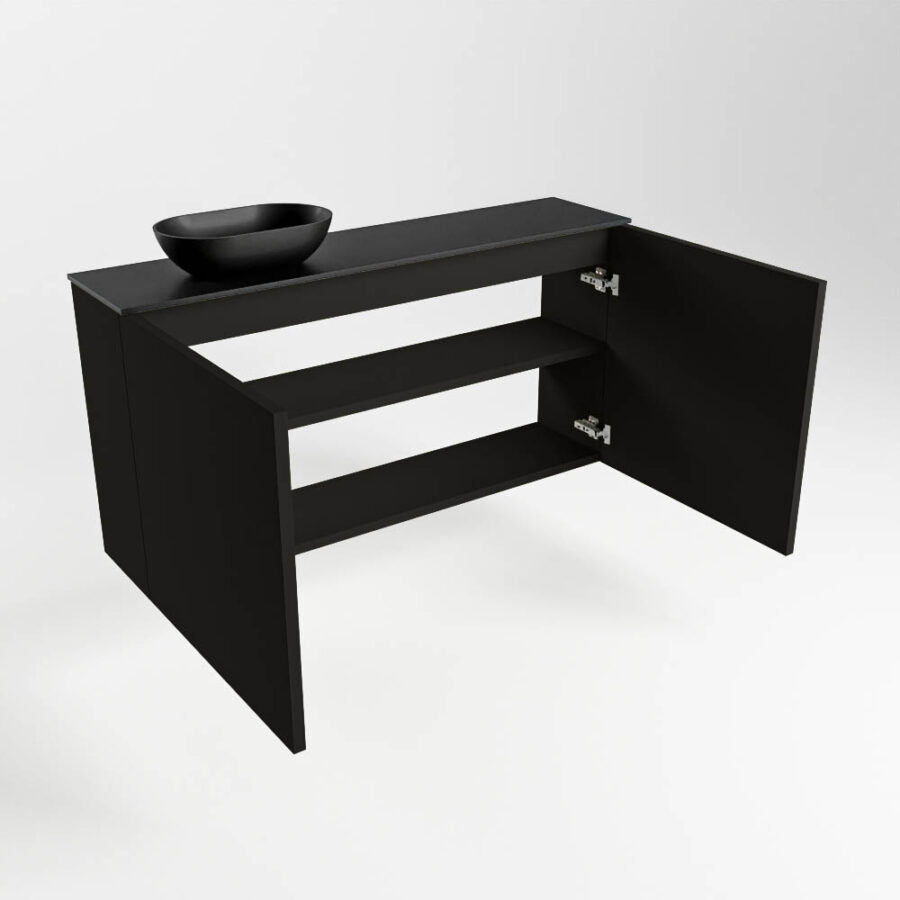 MONDIAZ FOWY toiletmeubel 100cm kleur urban. Waskom positie links kleur urban | urban. Met 1 kraangat - Afbeelding 6