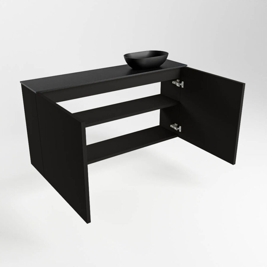 MONDIAZ FOWY toiletmeubel 100cm kleur urban. Waskom positie rechts kleur urban | urban. Met 1 kraangat - Afbeelding 6