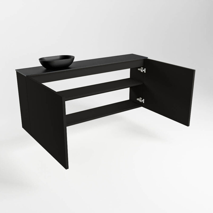 MONDIAZ FOWY toiletmeubel 120cm kleur urban. Waskom positie links kleur urban | urban. Met 1 kraangat - Afbeelding 6
