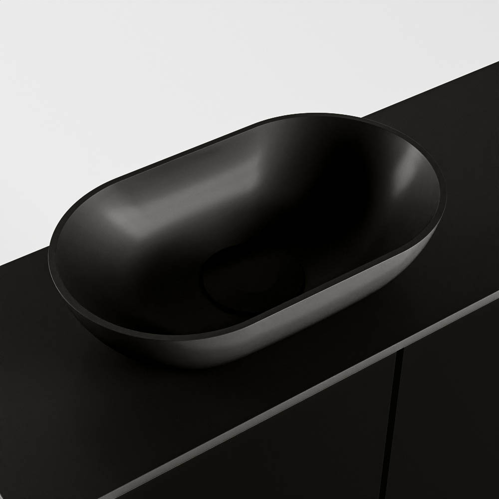 MONDIAZ FOWY toiletmeubel 60cm kleur urban. Waskom positie links kleur urban | urban. Met 1 kraangat - Afbeelding 7