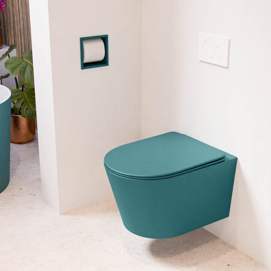MONDIAZ LAVIE hangend toilet single fire rimless diepspoel Smag. Toiletzitting met quick-release & softclose Smag.