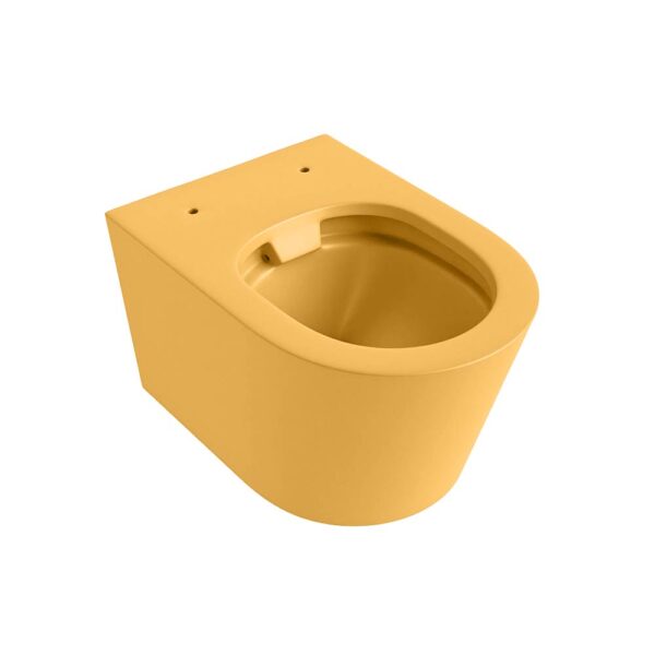 MONDIAZ LAVIE hangend toilet single fire rimless diepspoel Ocher.