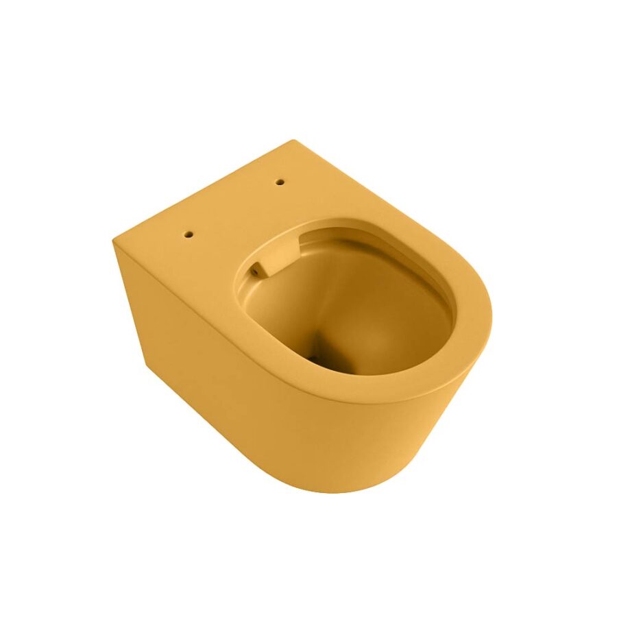MONDIAZ LAVIE hangend toilet single fire rimless diepspoel Ocher. - Afbeelding 6