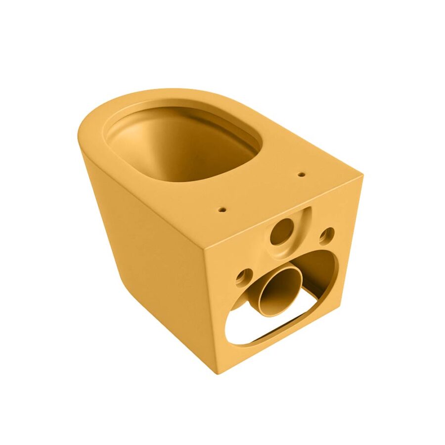 MONDIAZ LAVIE hangend toilet single fire rimless diepspoel Ocher. - Afbeelding 3