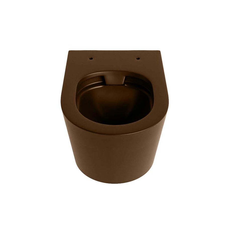 MONDIAZ LAVIE hangend toilet single fire rimless diepspoel Rust. - Afbeelding 2