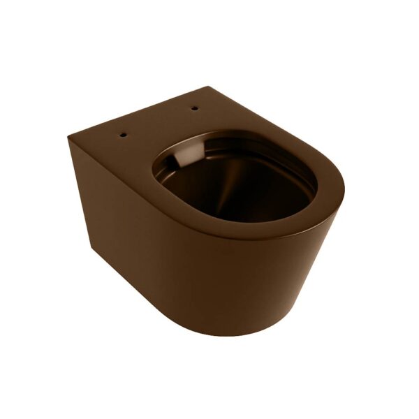 MONDIAZ LAVIE hangend toilet single fire rimless diepspoel Rust.