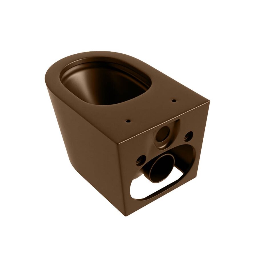 MONDIAZ LAVIE hangend toilet single fire rimless diepspoel Rust. - Afbeelding 3