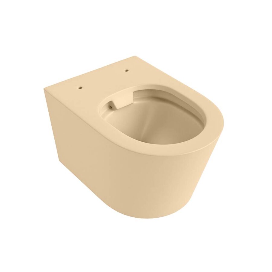 MONDIAZ LAVIE hangend toilet single fire rimless diepspoel Sand.