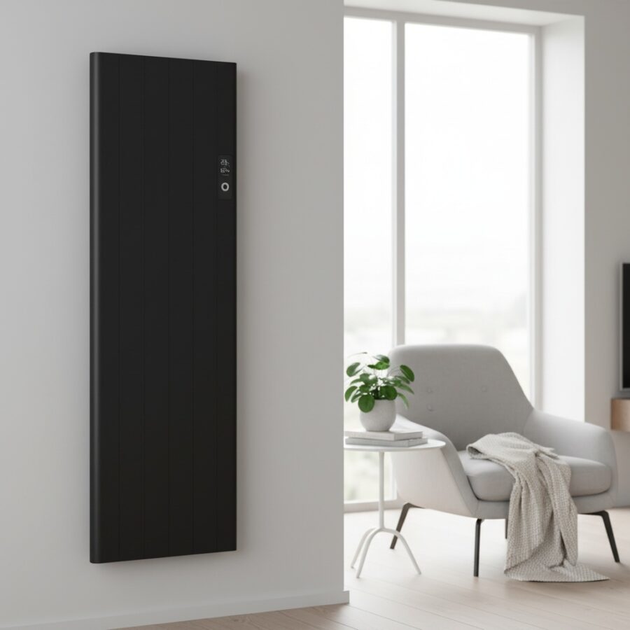 ELEKTRISCHE RADIATOR ZWART / MUUR MET STEKKER+ WIFI PROGRAM 2000W - Afbeelding 3