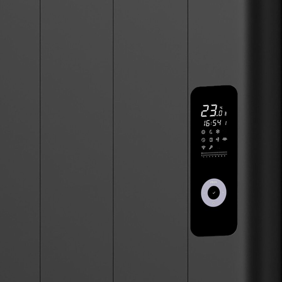 ELEKTRISCHE RADIATOR ZWART / MUUR MET STEKKER+ WIFI PROGRAM 2000W - Afbeelding 2