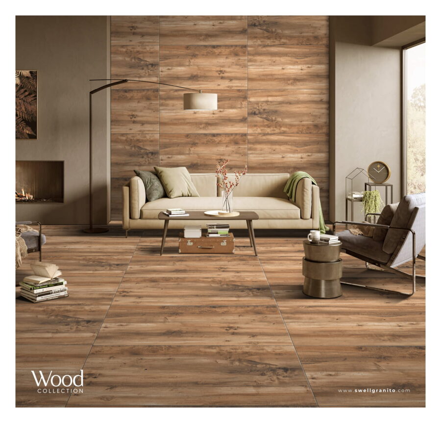 MAX - TEAK WOOD BROWN tegel - 600x1200MM