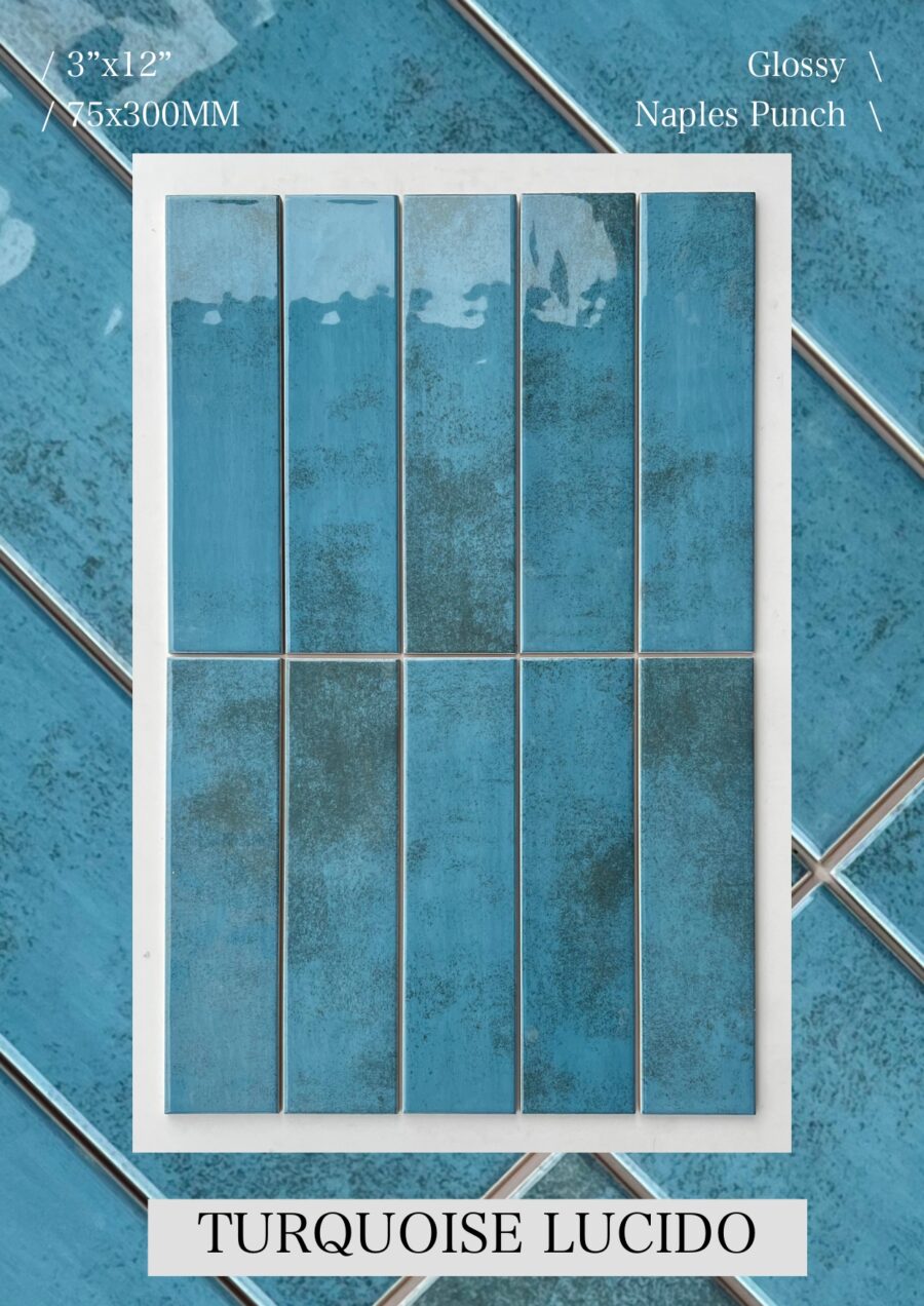 CERAMIC GLAZED TILES - TURQUOISE LUCIDO