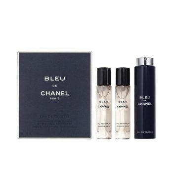 BLEU eau de parfum refillable travel spray 3 x 20 ml