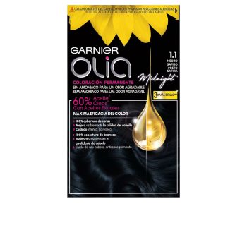 OLIA Permanent Hair Color Without Ammonia #1.10-Sapphire Black 4 pcs