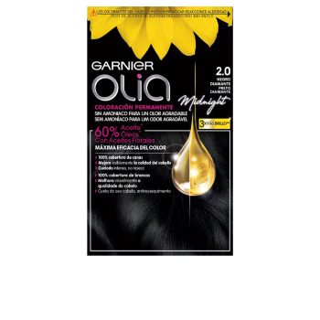 OLIA Permanent Ammonia-Free Hair Color #2.0 - Diamond Black 4 pcs