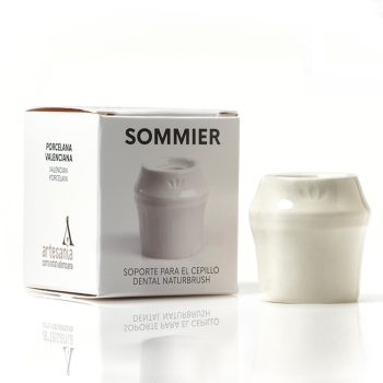 SOMMIER soporte para cepillo dental #blanco 1 pz