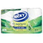 Nicky NATURE ALOE VERA papel higiénico 3 capas 6 u
