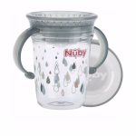 NÛby TAZA MÁGICA asas de Tritan™ 6m+ #gris 240 ml