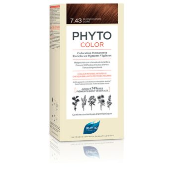 PHYTOCOLOR #7.43-rubio dorado cobrizo 4 u