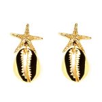 Shabama FORNELLS earrings #shiny gold 1 u