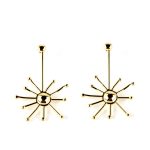 Shabama SUN earrings #shiny gold 1 u