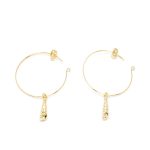 Shabama AGULLA earrings #gold glitter 1 u