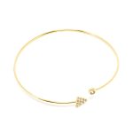 Shabama RIGID CONEY bracelet #shiny gold 1 u