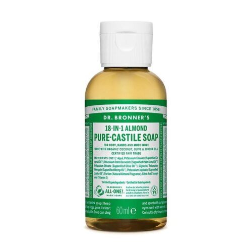 Vloeibare Zeep Dr Bronner's 60 ml Amandelen