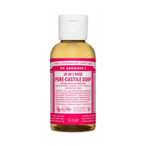 Vloeibare Zeep Dr Bronner's 60 ml Rozen