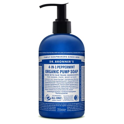 Handzeep Dr Bronner's 4 in 1 Peppermint 355 ml