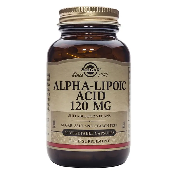 Solgar Alpha Lipoic Acid 120mg 60 Capsules
