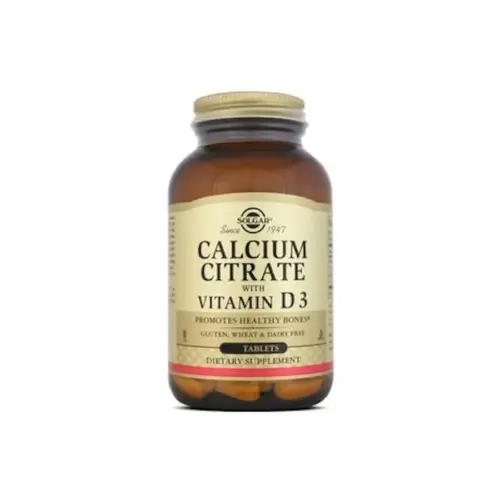 Solgar Calcium Citrate With Vitamin D3 240 Tablets