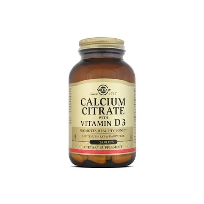 Solgar Calcium Citrate With Vitamin D3 240 Tablets