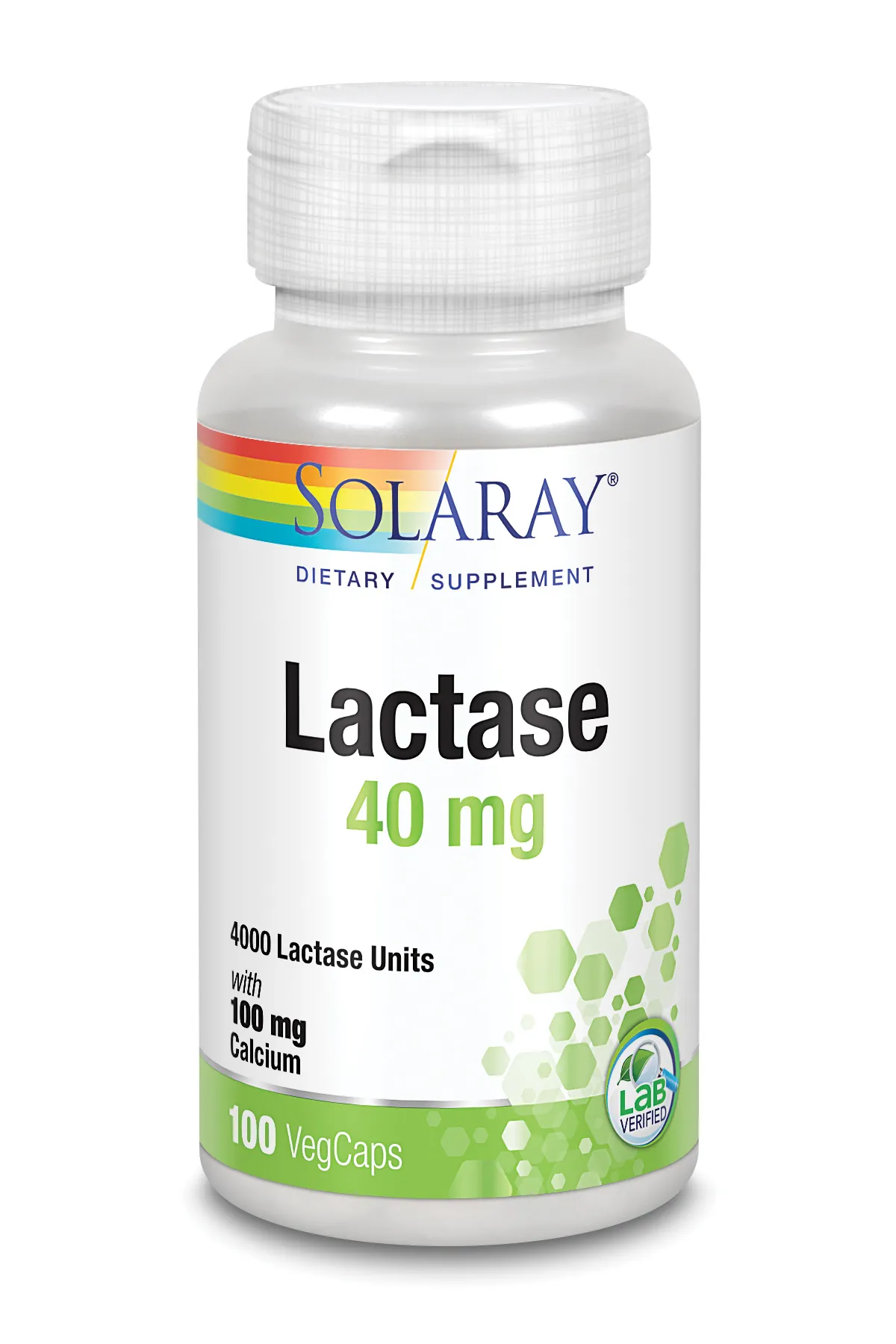 Solaray Lactase 40 Mg 4000 Fcc 100 Vcaps