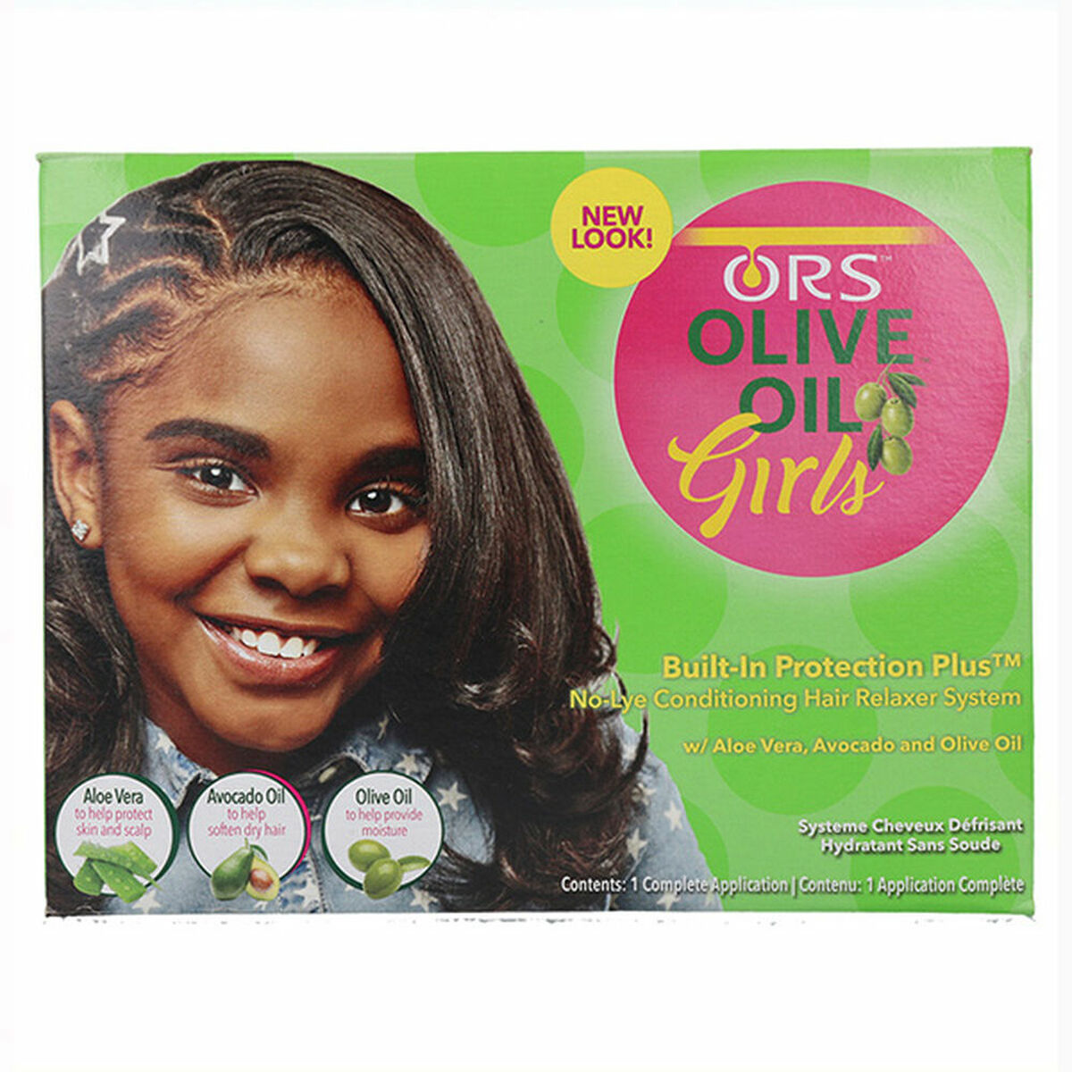 Professionele stijlset Ors Relaxer Kit Olijfolie