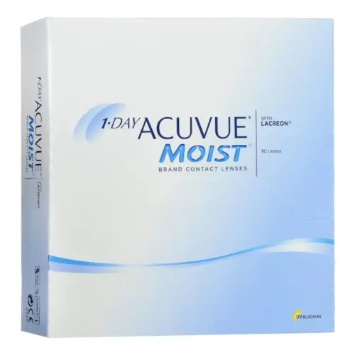 Acuvue Moist Contact Lenses 1 Day Replacement -5.00 BC/8.5 90 Units