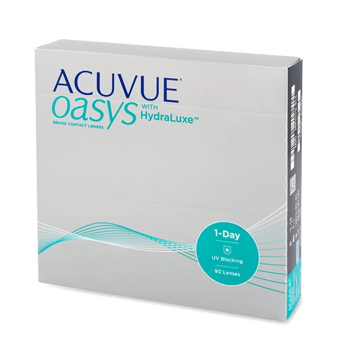 Acuvue Oasys Hydraluxe Contact Lenses Daily Replacement -4.00BC/-8.5 90 Units